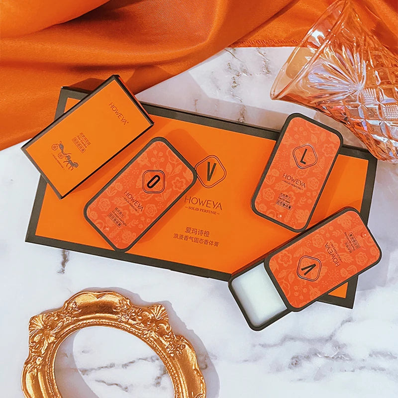 Floral Solid Perfume Set — 4 Pcs