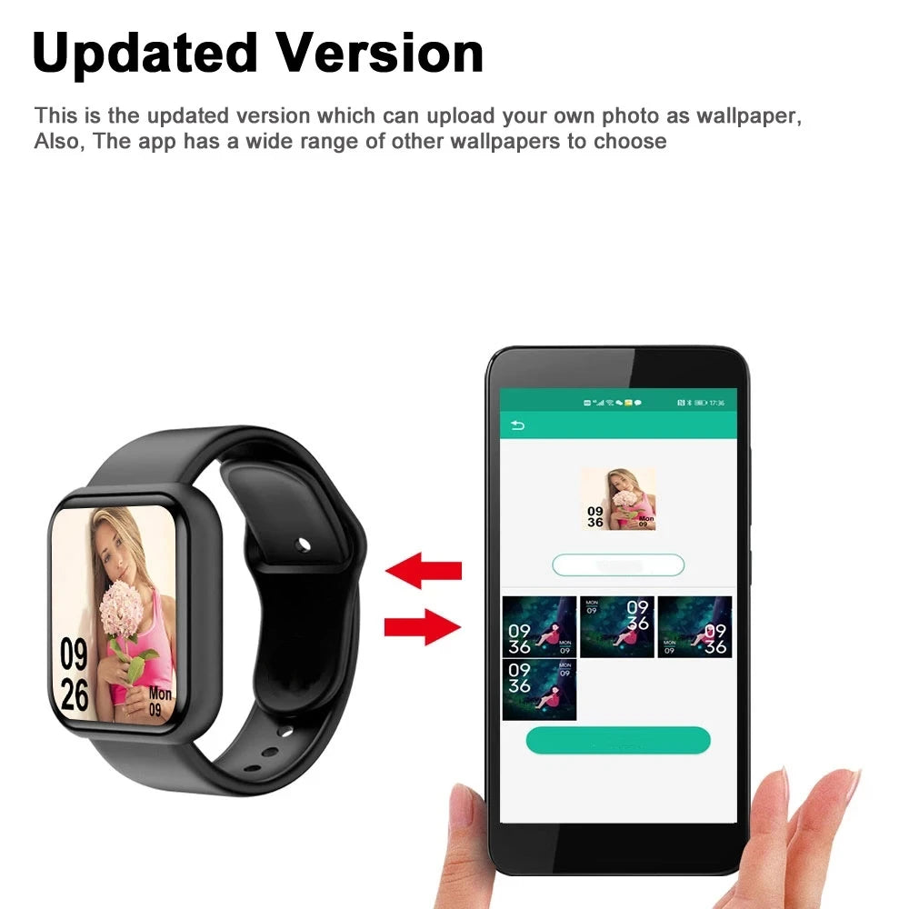 Smart Fitness Watch — Bluetooth Health Tracker for Men & Women