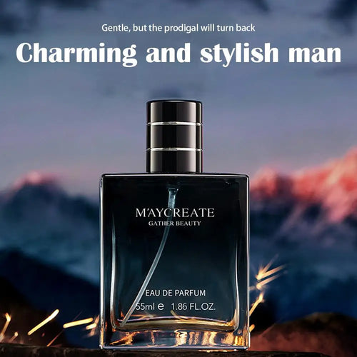 Men's Cologne Spray 55ml — Long-Lasting Floral & Woody Fragrance