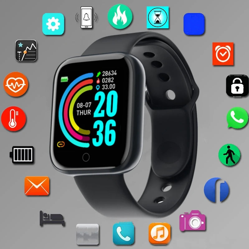 Smart Fitness Watch — Bluetooth Health Tracker for Men & Women