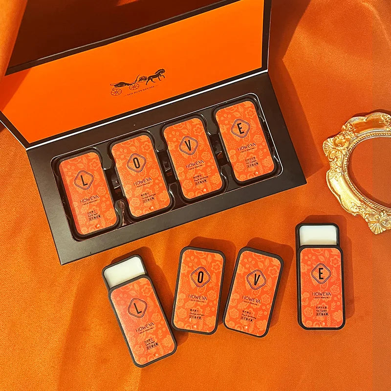 Floral Solid Perfume Set — 4 Pcs